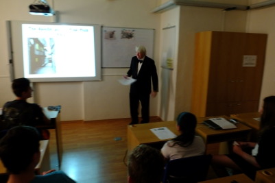 John at the film presentation
