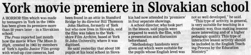 second press article