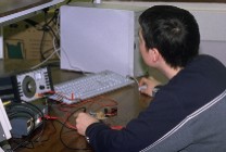 Student practical work in Lab